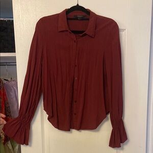 Burguny/rust blouse